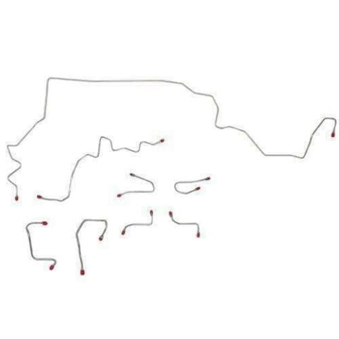 Fits 08-14 Tundra 4wd, Front Brake Line Kit; Steel-OKT1401OM