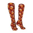 thumbnail image 3 of Pofeuu Heart Christmas Hot Cocoa Print Stockings, Adult Running Hiking Socks for Youth and Adult-One Size, 3 of 8