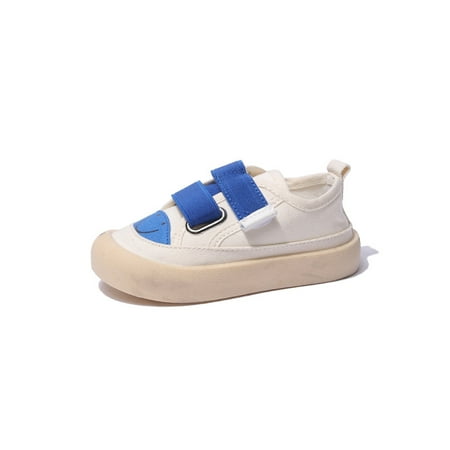 

HuaAngel Toddler Girls Little Girls Canvas Smiling Face Walking Shoes W393 Sizes 7.5C-1Y