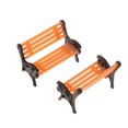 thumbnail image 2 of Xingzhi Train Railroad Diorama Park Bench for DIY Sand Table Model 1:75 white E, 2 of 9