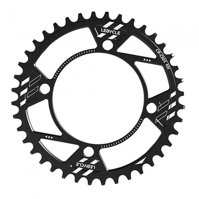 Plato único Zulema 40T 104 BCD Aleación de Aluminio CNC Negro