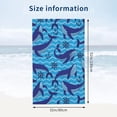 thumbnail image 4 of Yibo Whale Theme Pattern Bath Towel Quick Dry Pool Lightweight Shower Towel for Bathroom Outdoor Swimming, 4 of 9