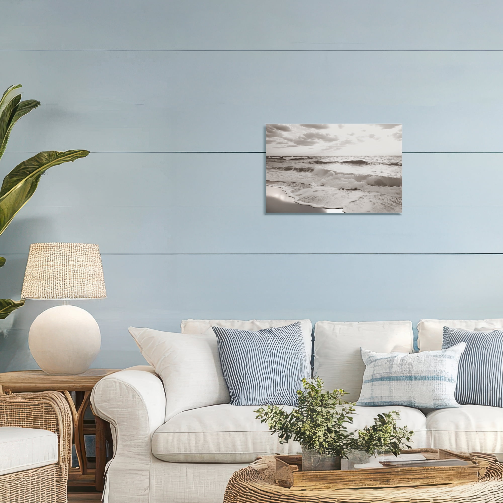 Beach View Reverie Canvas Wall Art, design by Decent Exposures