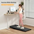 thumbnail image 2 of Walking Pad Treadmill, 2.5HP Under Desk Treadmill with Remote Control and LED Display, Portable Walking Treadmill for Home Office, Walking Jogging Machine with 300 lbs Weight Capacity, 2 of 8