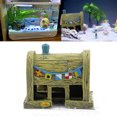 thumbnail image 3 of 2 piezas de decoración de acuario casa de castillo divertida para de adorno de pecera Jinwen Cueva de la casa del castillo de resina, 3 of 7