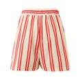 thumbnail image 5 of Riforla Women's Fashion Striped Casual Elastic Waist Pocket Shorts for Women Khaki M, 5 of 8