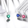 thumbnail image 4 of May Birthstone Jewelry Sets for Women, Green Heart Jewelry Set Emerald Necklace Earrings 925 Sterling Silver Fine Jewelry Birthday Mother's Day Gifts, 4 of 10