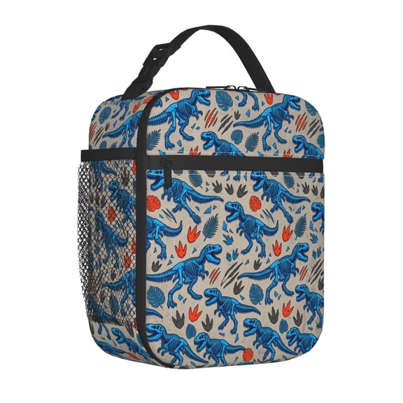 Dinosaurs Lunch Box Reusable Insulated Lunch Bag For Women Men Waterproof Tote Lunch Box Thermal Cooler Lunch Tote Bag For Work Office Travel Picnic