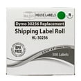 thumbnail image 6 of HOUSELABELS Compatible DYMO 30256 GN, RD, BL, YL, OR Shipping Labels (2-5/16" x 4") with REMOVABLE ADHESIVE, compatible with DYMO LW 450, 4XL, Rollo & Zebra Desktop Printers, 5 Rolls /1500 Labels, 6 of 8