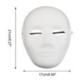 thumbnail image 2 of Unique Bargains 1 Pc Male Portrait Party Mask White Pulp, 2 of 5