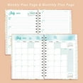 thumbnail image 4 of HLONK 2025 Planner - Planner 2025  January - December 2025 Planner Weekly and Monthly  8.5” x 6.2”  2025 Calendar Monthly Planner with Elastic Closure (Red), 4 of 9