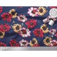 thumbnail image 3 of Soimoi Polyester Crepe Fabric Flower Artistic Print Fabric by The Yard 52 Inch Wide, 3 of 3
