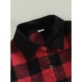 thumbnail image 5 of Bagilaanoe Toddler Baby Boy Shirts Jacket Plaid Long Sleeve Button-Down Shacket Coat with Pockets 18M 24M 3T 4T 5T 6T Kids Fall Casual Outwear, 5 of 8
