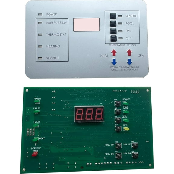 2025 Upgraded 472100 Digital Display Temperature Controller Board Replacement for Pentair MiniMax NT Series Pool and Spa Heater, Durable Upgrade with a New keypad for 6800 DDTC Mini MAX NT Included
