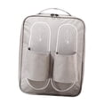 thumbnail image 4 of Bolsa para zapatos, bolsa para zapatos, doble capa, con cremallera y asa para viajes y uso diario. gris, 4 of 9