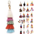 thumbnail image 2 of Tassel Keychain Fashion Multipurpose Key Ring Pendant Pom Pom Tassel Bag Charm, 2 of 7