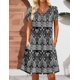 thumbnail image 4 of Vestido Zeagoo Casual Boho A Line con bolsillos para mujer, color negro, 4 of 5
