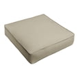 thumbnail image 2 of Sorra Home  Indoor/Outdoor Solid Deep Seating Corded Cushion 23.5 x 23 x 5 Deep Seat Cushion Corded - Linen, 2 of 5