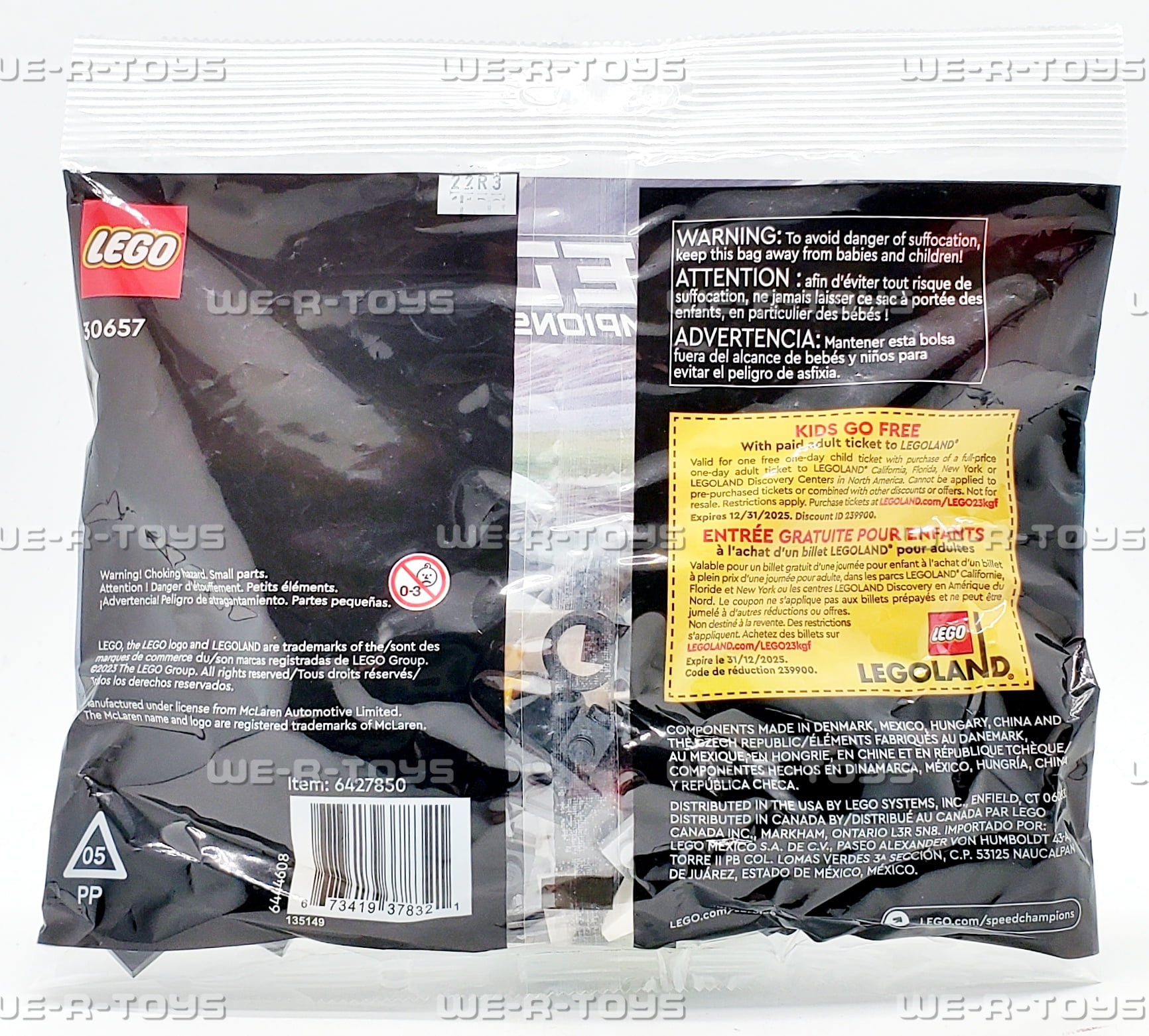 LEGO Speed Champions McLaren Solus GT Race Car Toy 30657 Polybag