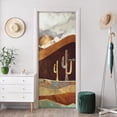 thumbnail image 2 of Idea4wall 2pcs Nordic Style Golden Mountain Stick Wallpaper Removable Wall Murals Large Wall Stickers for Home Decoration, 132"x48", 2 of 5