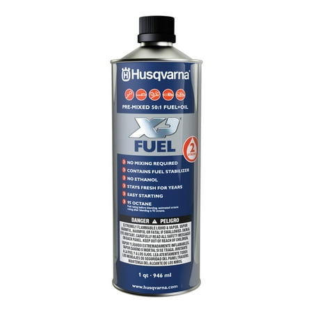 - OEM 1 Quart Pre-Mixed 2 Stroke Fuel & Oil Quarts Husqvarna XP 50:1 95 Octane