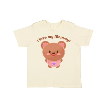 

Inktastic I Love My Mommy- cute baby bear Gift Toddler Boy or Toddler Girl T-Shirt