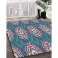 thumbnail image 3 of Ahgly Company Machine Washable Indoor Square Transitional Purple Haze Purple Area Rugs, 5' Square, 3 of 7
