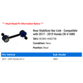 thumbnail image 2 of Rear Stabilizer Bar Link - Compatible with 2017 - 2019 Honda CR-V AWD 2018, 2 of 2