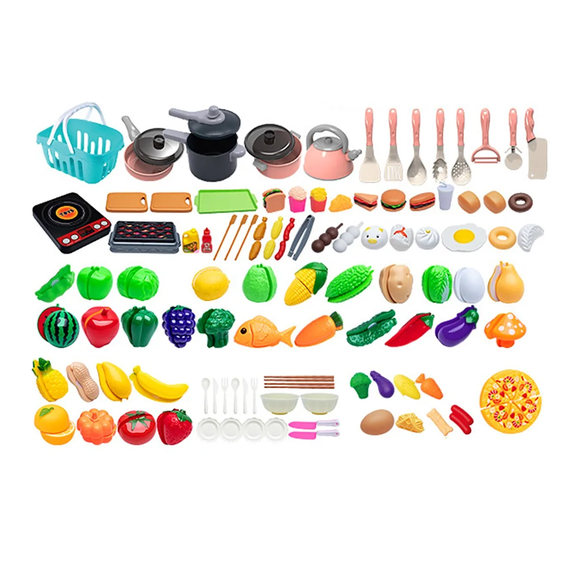 "Niño Corta Frutas Verduras Juguetes De Cocina Infantil 108pc Malubero, Multicolor "