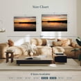 thumbnail image 4 of Elephant Stock Ozarks Lake Twilight Wall Art - Horizontal Canvas Wall Art - Living Room Wall Decor - Nature Canvas - Black And Orange Decor - 45" x 30", 4 of 8