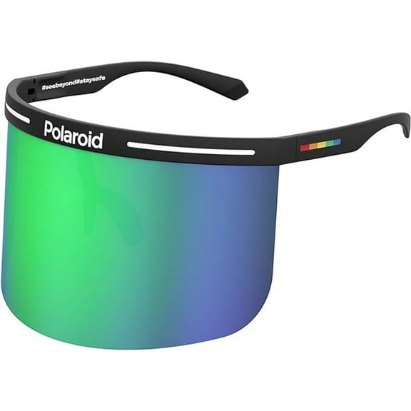 Polaroid 7038/S 3-Piece/screw Mount Special Shape Black Green Sunglasses