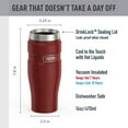 thumbnail image 2 of Thermos Stainless King Vacuum Insulated Stainless Steel Tumbler, 16oz, Matte Rustic Red, 2 of 10
