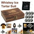 thumbnail image 2 of MLfire Whiskey Stones Gift Set Granite Chilling Stones Whiskey Rocks Reusable Ice Cubes Best Drinking Gift, 2 of 9