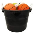 thumbnail image 3 of Homz 18 Gallon Utility Storage Bucket Tub with Rope Handles, Black, 8 Pack, 3 of 11
