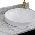 thumbnail image 4 of 37 in. Single Wooden Vanity  Blue White Carrara Round Right Door.Right Sink, 4 of 14