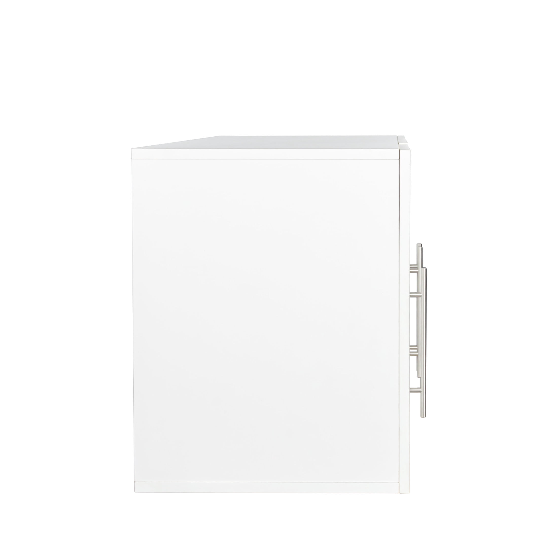 Noble House Frederick 35.43" Wall-Mounted Stackable Storage Cabinet, Adjustable Shelves, Space-Saving, White