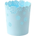 thumbnail image 4 of Wastepaper Baskets, Attractive Design Hollow Flower Shape For Bedroom Environmental Non-slip Base Plastic Lidless, 4 of 5