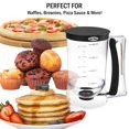 thumbnail image 4 of Dispensador De Masa Para Panqueques - Dispensador De Masa Para 4 Tazas Con Mango Apretable Para Panqueques, Gofres, Muffins Y Crepes - Herramientas Para Hornear (Negro), 4 of 5