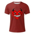 thumbnail image 4 of Blusas y camisas de manga corta y cuello redondo para hombre. Blusas/camisetas de manga corta con cuello redondo y estampado de Halloween para hombre. Blusa para hombre., 4 of 4