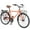 Orange, variant on Baprem 26" Beach Cruiser Bike 7 Speeds Commuter City Bicycle with Dual Brakes for Men Women, Blue