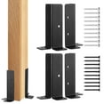 thumbnail image 1 of Railing Holder Carbon Steel 4 Sets Deck Post Anchor Base Brackets, 1 of 9