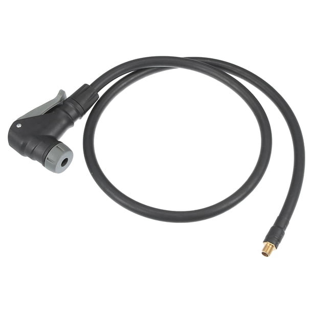 Válvula de neumático Flexible de 80cm y 31,5 ", tubo de conexión, extensión de inflador de aire, manguera de goma, ventilación de aire para coche, moto, Metal, plástico, negro