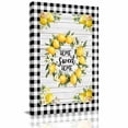 thumbnail image 2 of Canvas Wall Art Country Vintage Farm Canvas Art Print Fruit Yellow Lemon Wood Grain Pictures Wall Decor for Living Room Bedroom Artwork Decorations Stretched Framed Ready to Hang 8"x10", 2 of 9
