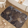thumbnail image 3 of 1pc Floral Pattern Absorbent Non-Slip Bathroom Thickened Flannel Rug Decor,Soft,Quick Drying,Suitable For Indoor/outdoor Use,Bathrooms,Bedrooms,Kitchens,Terrace,Laundry Rooms,16"x24", 3 of 9