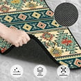 thumbnail image 3 of Pofeuu Traditional Tribal Aztec1 Print Car Foot Mat Set of 4 Pieces - All-Weather Full Set Floor Mats for Cars Trucks SUVs, 3 of 7