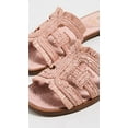 thumbnail image 4 of SAM EDELMAN Womens Brown Raffia Detail Cut Out Padded Bay Round Toe Slip On Slide Sandals 6.5 M, 4 of 4