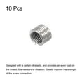 thumbnail image 3 of Uxcell 1/4-28 UNF 1.5D 304 Stainless Steel Wire Thread Inserts Screw Repair Sleeve 10 Pack, 3 of 5