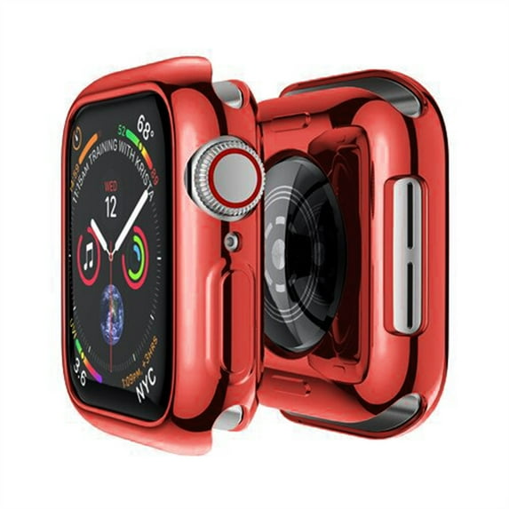 LEIXIUER (1/3/6)Pack Compatible with Apple Watch Case Series 8 7 45mm 41mm Series 6 5 4 SE 44mm 40mm Soft PC Shockproof Ultra-Thin TPU Bumper Overall Protective Cover for iWatch Series 3 2 1 38mm 42mm