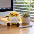 thumbnail image 2 of Positive Crochet Volleyball Plush 3 Inch Cute Desk Decor Motivational Sports Decor for Home Office Shelf Athlete Fan Display, 1 Pack, 2 of 3