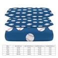 thumbnail image 2 of 3 Pcs Soft Bedding Set, Includes 1 Duvet Cover with Zipper And 2 Pillow Shams,Baseballs - Spring Sports Full(79"×90"), 2 of 8